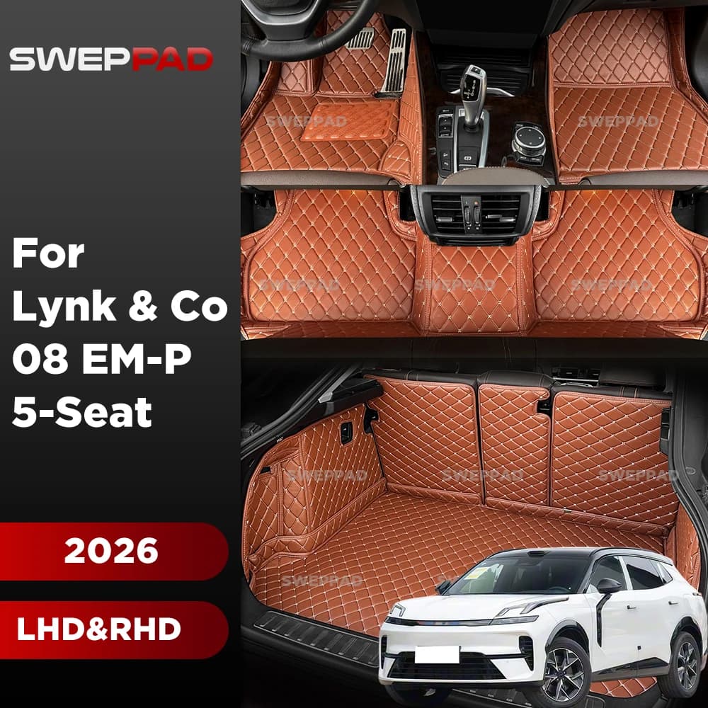 Car Floor Mats For Lynk & Co 08 EM-P (5-Seat) 2026 Trunk mat Cargo Liner Protection Carpet Custom Floor Liners Accessories