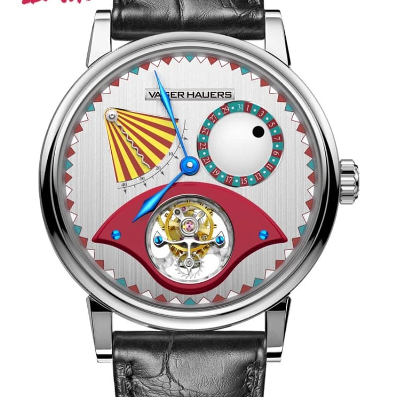 Orologio Meccanico da Uomo China Vijay Howz Issues Red Fu Clown con Tourbillon Impermeabile