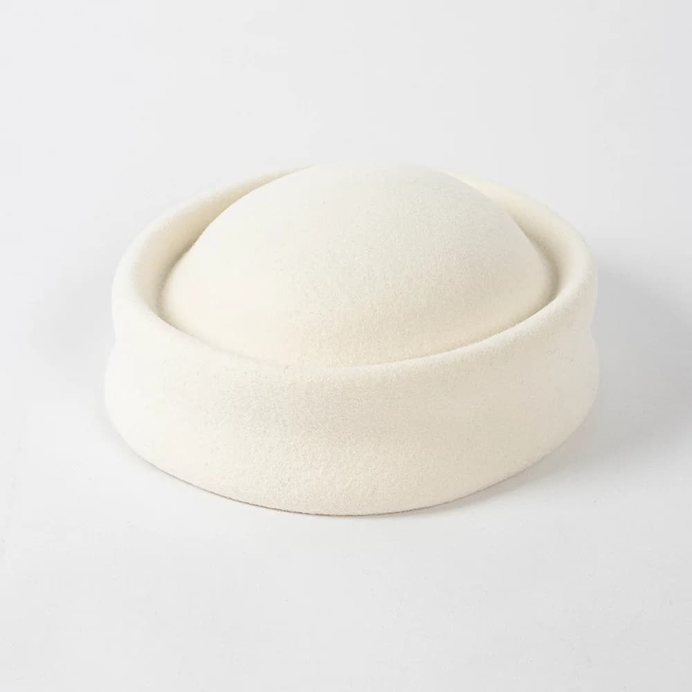 Berretto in lana per bambini con allacciatura sul retro - Berretto per servizio fotografico da passerella per bambini, cappello invernale alla moda con cinturino regolabile per sfilata di moda