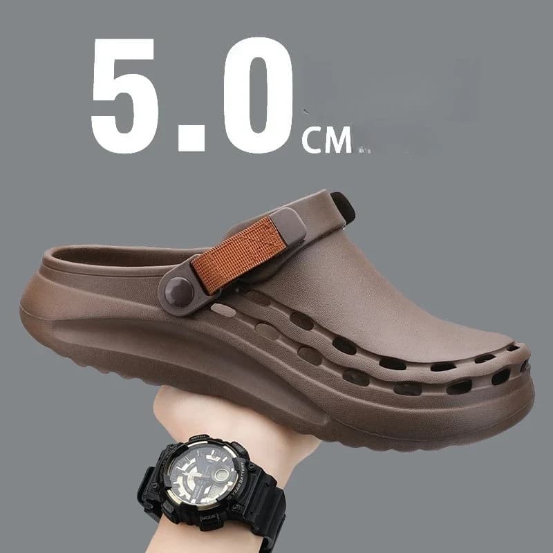 Sandali da uomo in tinta unita EVA ad asciugatura rapida Moda Trendy Leggero Viaggi all'aperto Essentials Scarpe da spiaggia Pantofole da uomo casual