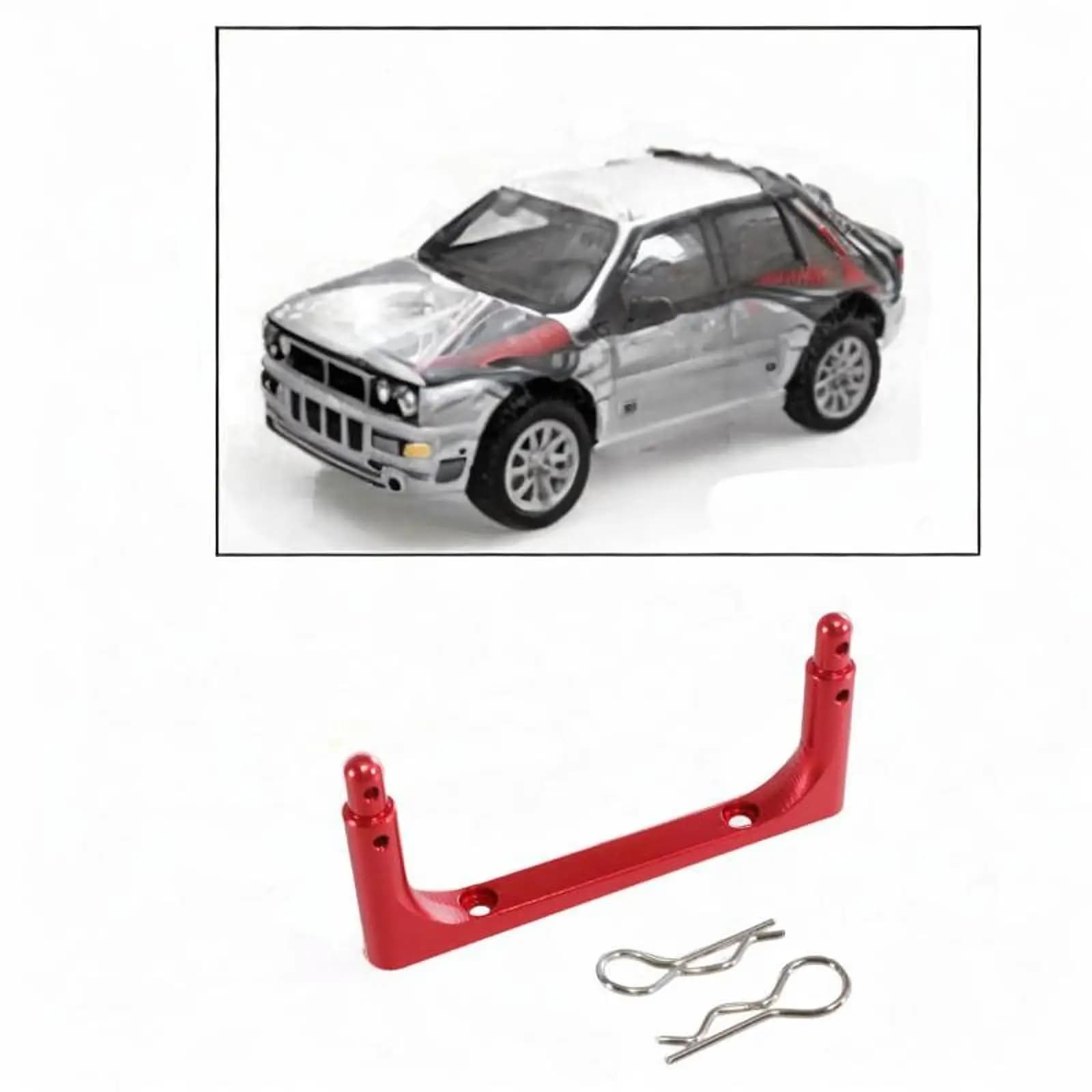 Pilastro Anteriore in Metallo per RC: Pilastro Fisso per Modifica Carrozzeria Auto RC