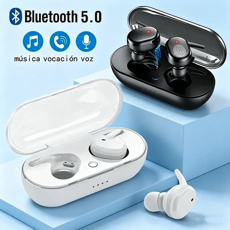 Auricolari Bluetooth Y30 TWS 5.0 Auricolari stereo wireless con riduzione del rumore in-ear Cuffie impermeabili con custodia di ricarica PK y50