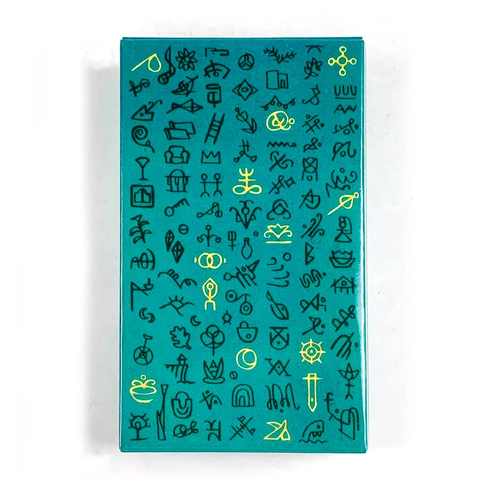 New Green Glyphs Tarot Cards 78 Cards Mysterious Divination Deck Borad Games, Great For Beginners, Meditation & Party Games