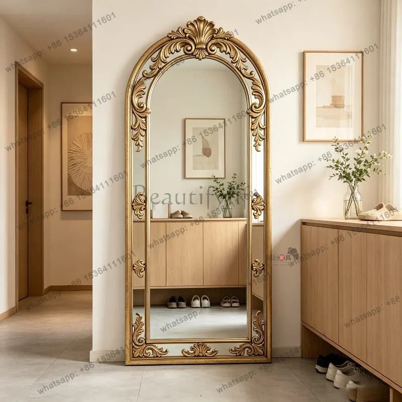 LD Bathroom Floor Mirror Funky Full Body Standing Girls Bedroom Luxury Men Long Nordic Mirror Moving Home Decorations