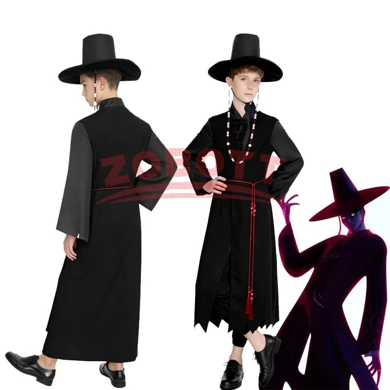 Anime Movie Ragazzi Giochi di ruolo Puntelli Set cosplay per feste per ragazzi K-POP Jinu Halloween Party Cosplay Comic Exhibition Costume Outfit