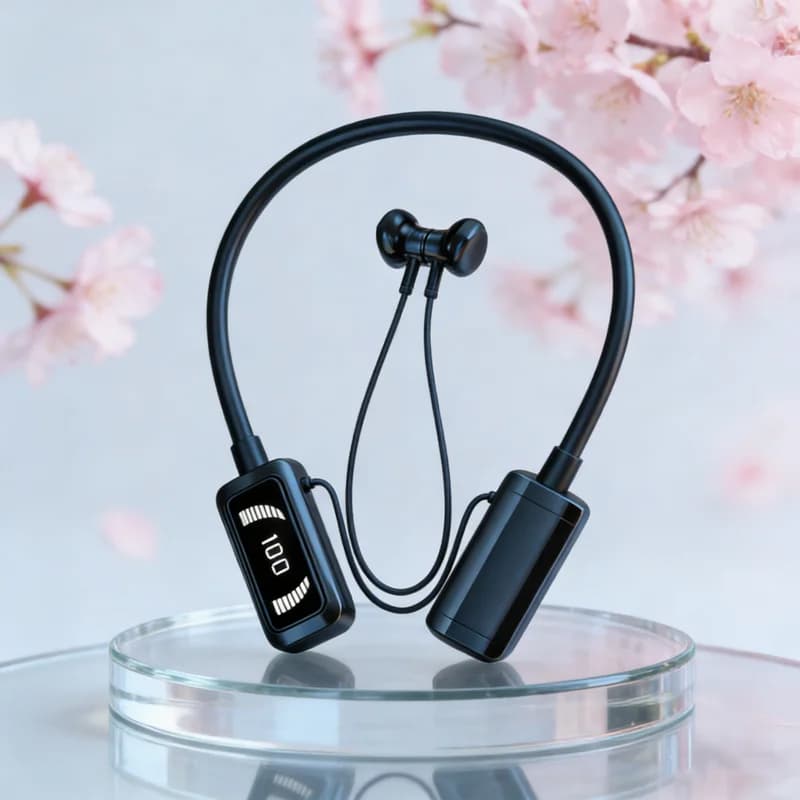 NEW Long-Term Bluetooth LED headphones, Wireless HiFi headphones, Gaming sports headphones with Neck