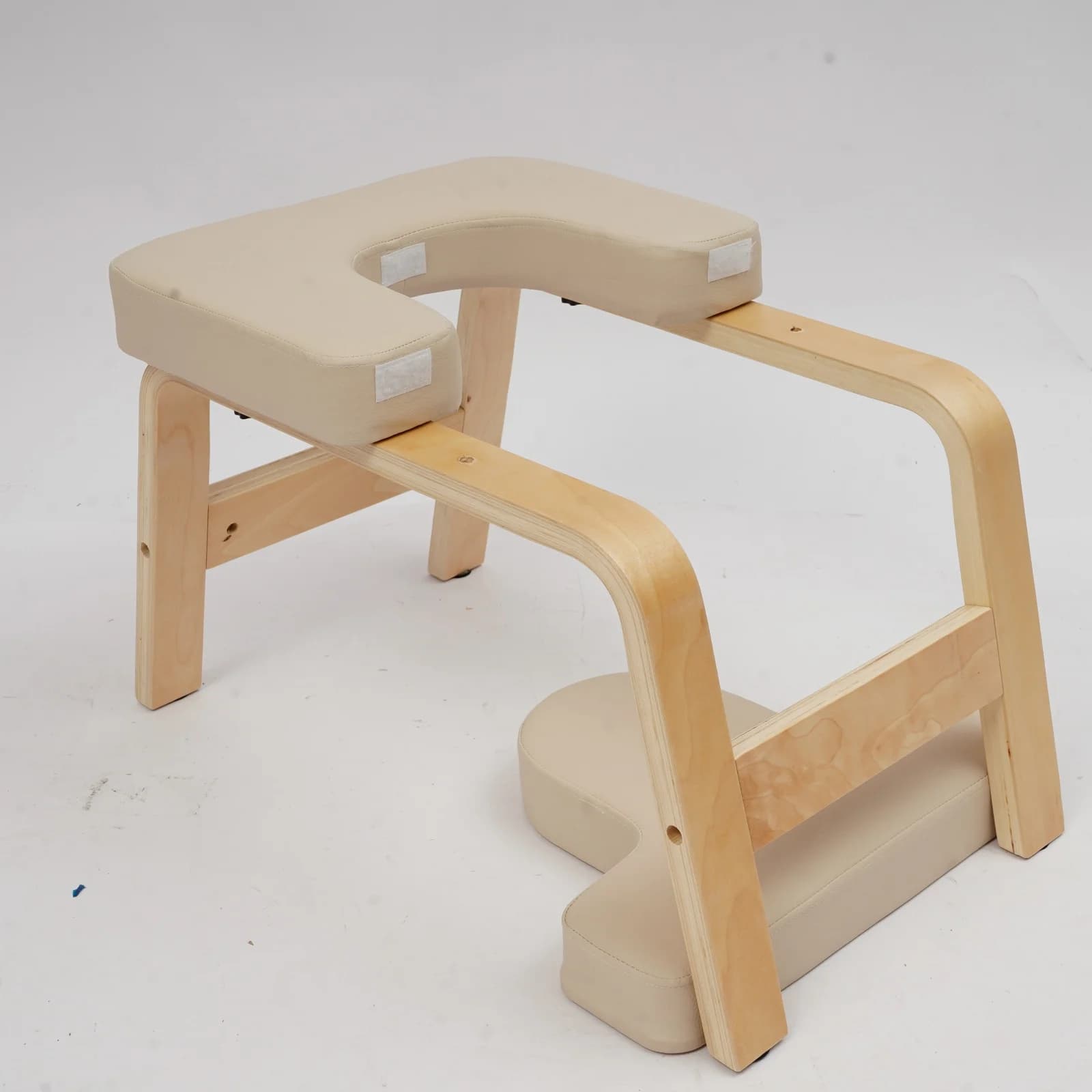 Yoga Inversion Chair Wooden Headstand Yoga Bench Wear Resistant Handmade H-Shaped Stable Base Safe Inversion Trainer Improve Balance Blood Circulation Relieve Stress Easy Clean For Home Yoga Studio Office Daily Workout