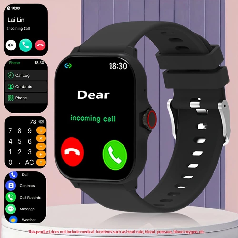 New Smart Watch, 1.83-Inch HD Full Touch Screen, Supports Calls/Message Reminders, Multiple Sports Modes, Music Playback