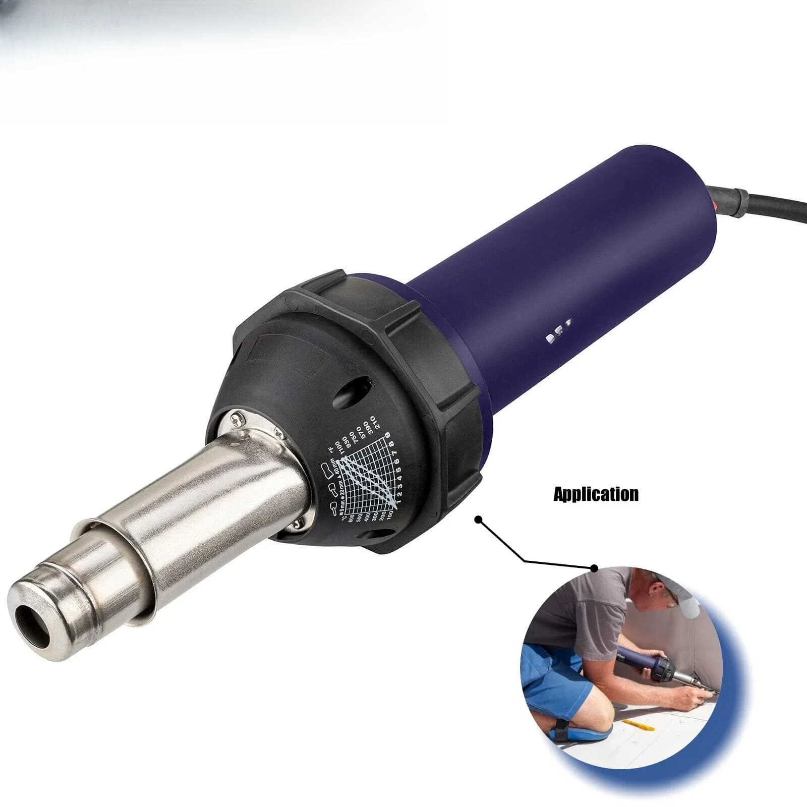 Nuova pistola ad aria calda da 1600W, kit per saldatura di pavimenti, pistola termica per plastica