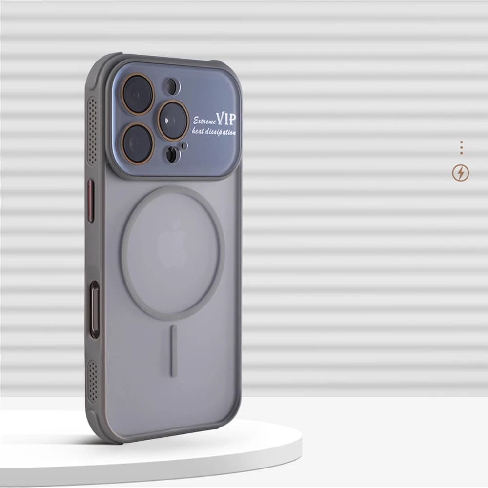 Custodia magnetica opaca con protezione completa per iPhone 17 Air 16 Pro Max 15 14 12 13 Per copertura antiurto con ricarica wireless Magsafe