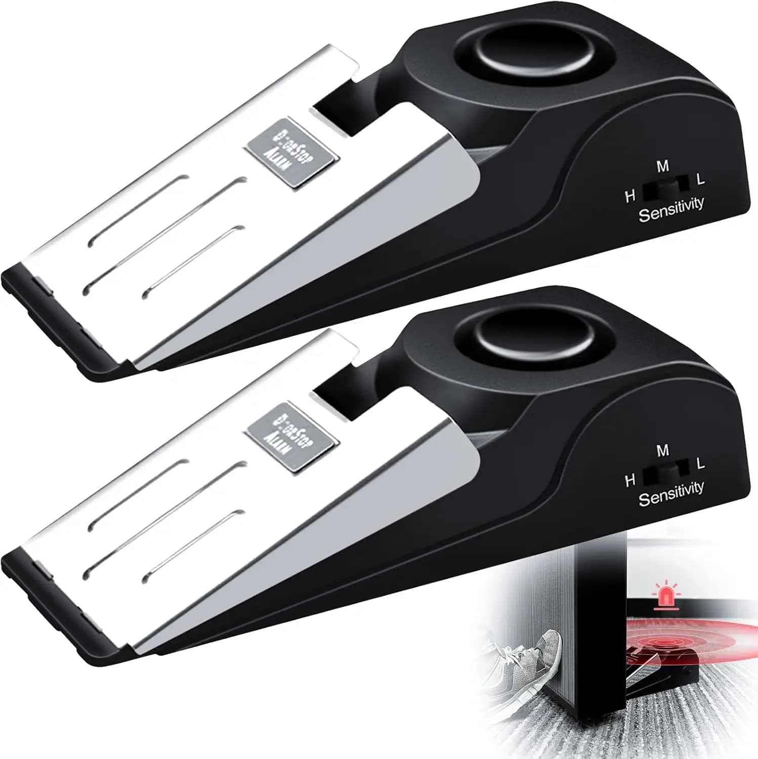 1/2 pezzi portatile da viaggio 120 DB sirena suono intruso sistema antifurto allarme di arresto porta senza fili allarme porta di sicurezza domestica