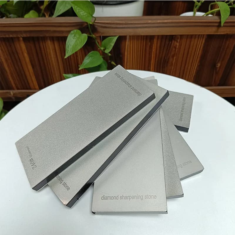 Double Side Diamond Whetstone Dual Grit Kitchen Knife Grinding Sharpening Stone Accessory