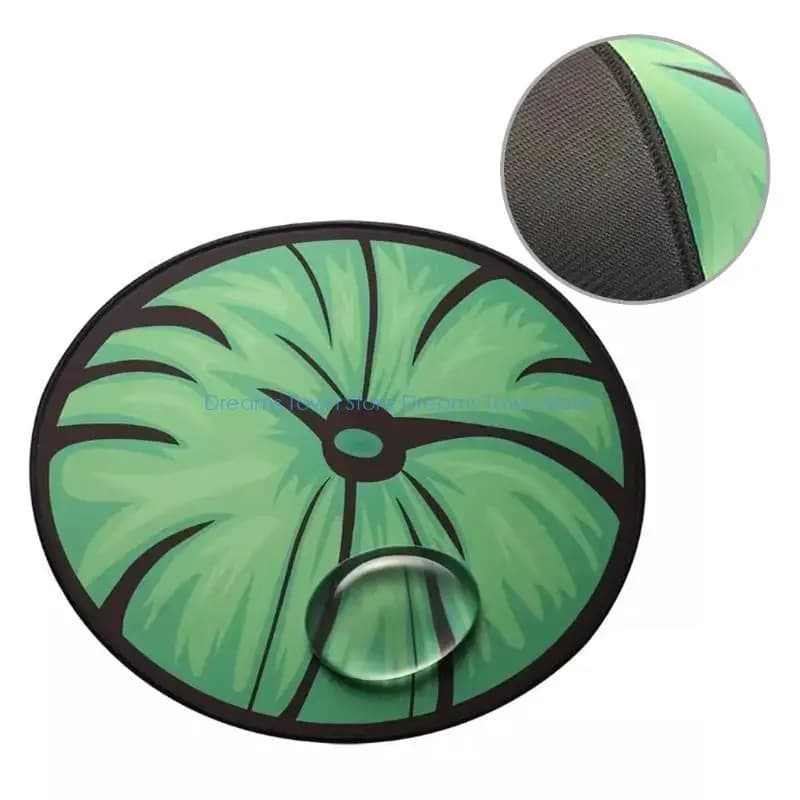 HX6A Supporto per poggiapolsi da gioco Tappetino per mouse da gioco Tappetino per poggiapolsi verde foglia