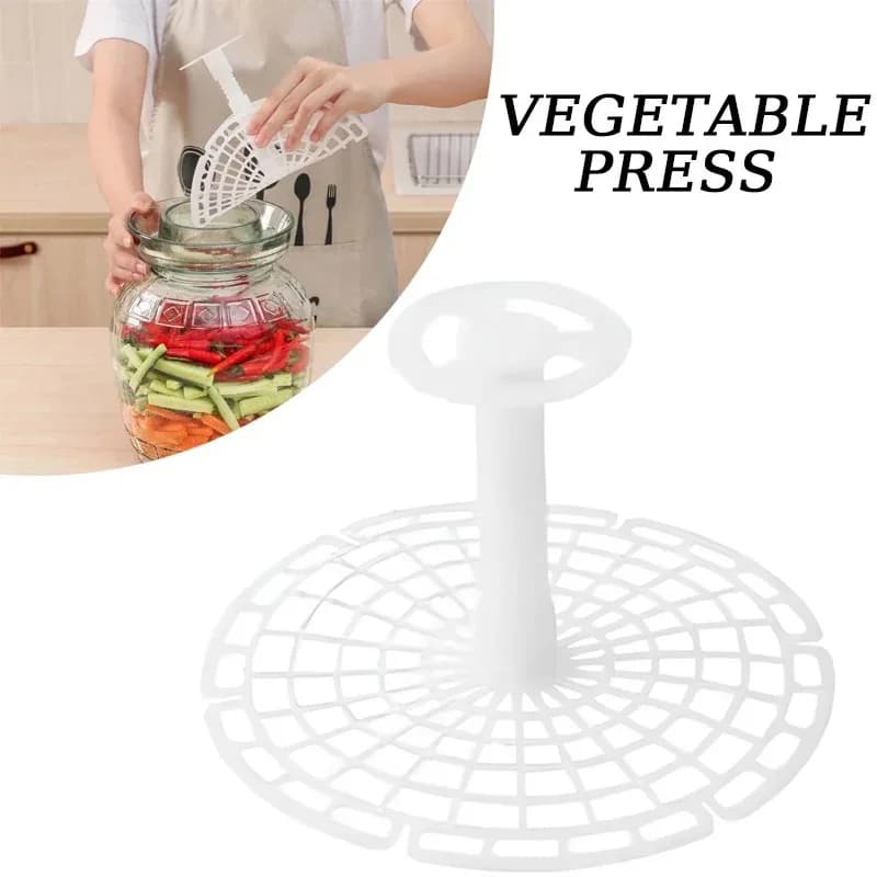 Pickle Jar Press Plate Vertical Weight Holder Anti Float Vegetable Fixing Rack For Fermentation Kimchi Sauerkraut Home