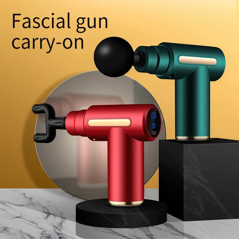 Pistola Massaggiante per Fascia Muscolare, Massaggiatore Elettrico USB Ricaricabile, Mini Dispositivo per Massaggio Muscolare
