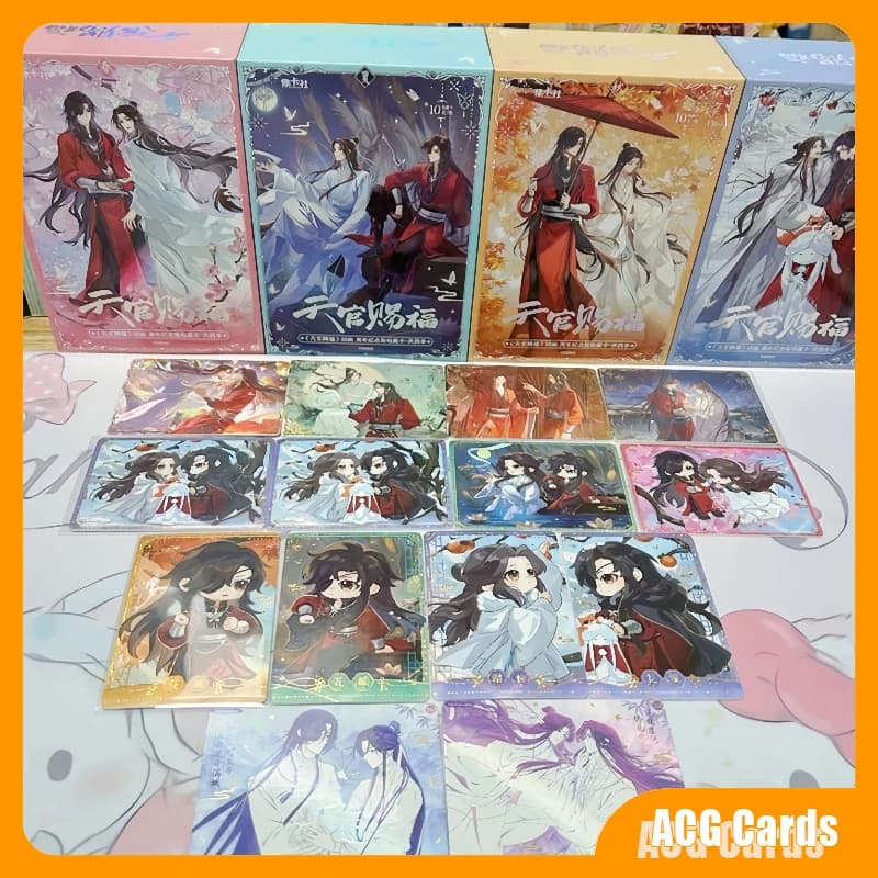 Disponibile - Tianguan Blessing Four Seasons Card Anime Anniversary Edition - Carte da Collezione Blind Box - Originale - Ottimo Regalo per le Feste - Giocattoli