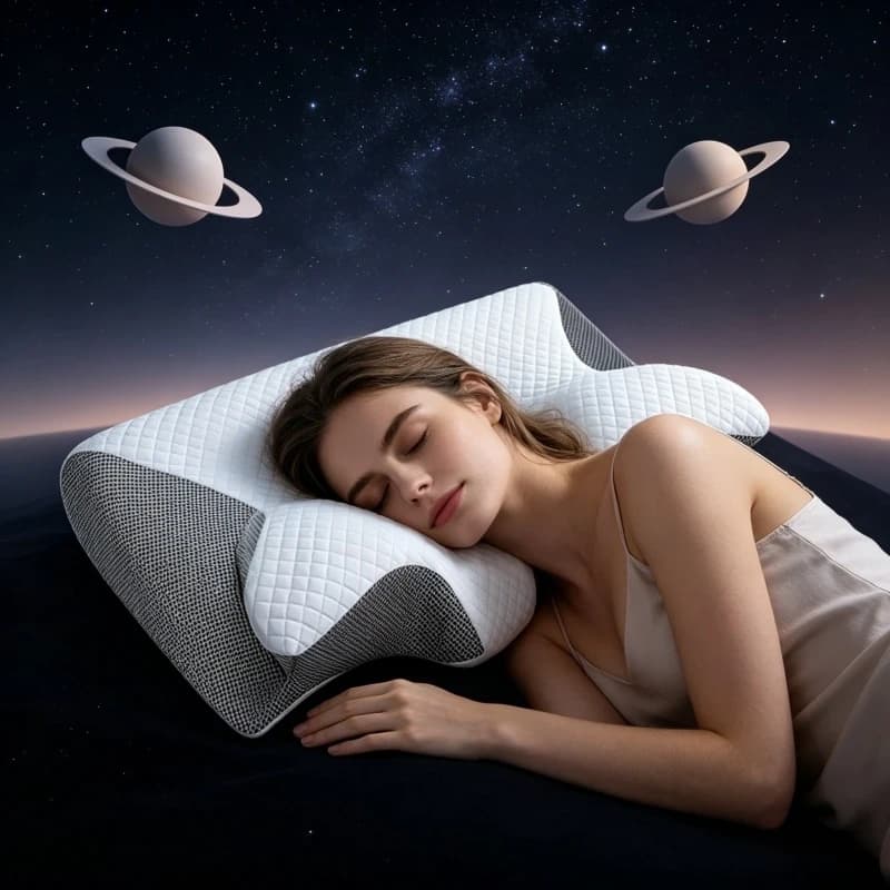 Nuovo Cuscino Ortopedico Cervicale 2 in 1 2026 in Memory Foam Ergonomico per Dolore al Collo con Supporto Sagomato