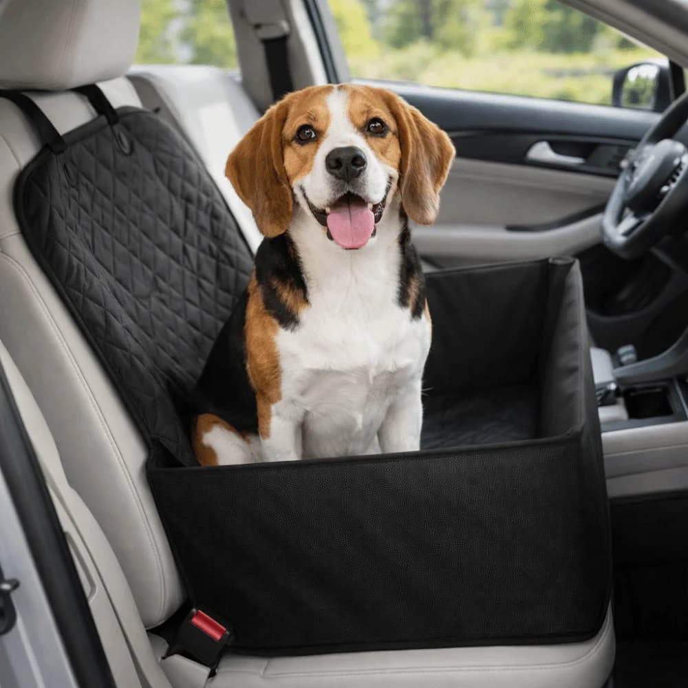 Cestino Trasportino per Animali Domestici Antigraffio, Sedile Auto per Cani Antiscivolo, Cestino Portatile per Gatti, Tappetino da Viaggio Impermeabile e Resistente per Animali Domestici - Avventura