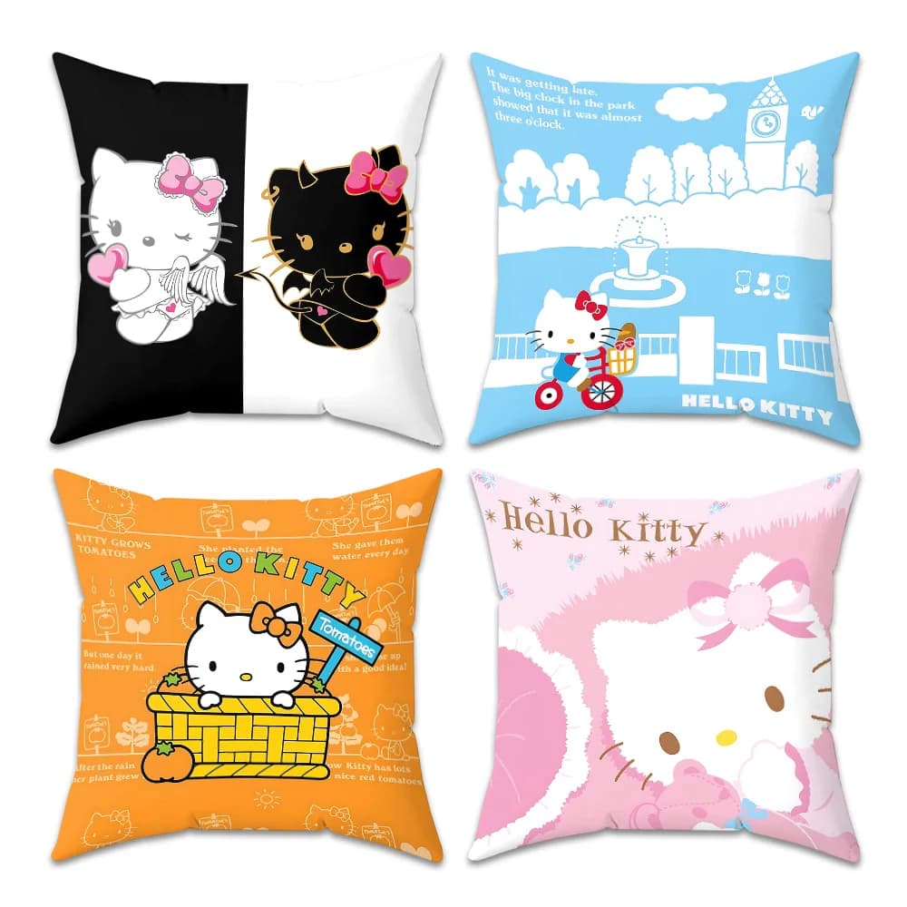 Fodere per cuscini Hello Kitty Decorazioni per federe decorative 40x40 Fodere per cuscini per la casa e la decorazione Cuscini per divani per cuscini della camera da letto