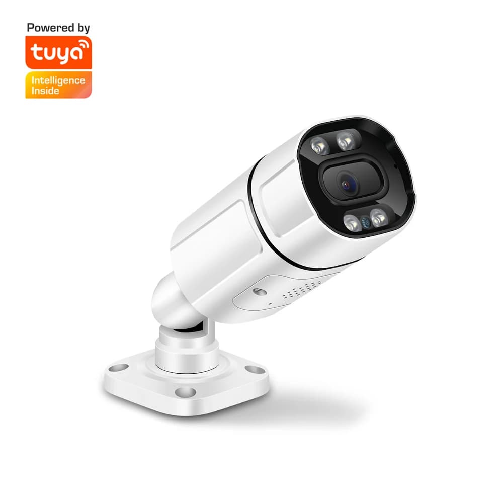 Tuya APP 2MP 1080P Outdoor Water-Proof IP Bullet Camera Dual Light Source Full Color Intercom Home Security CCTV Monitor