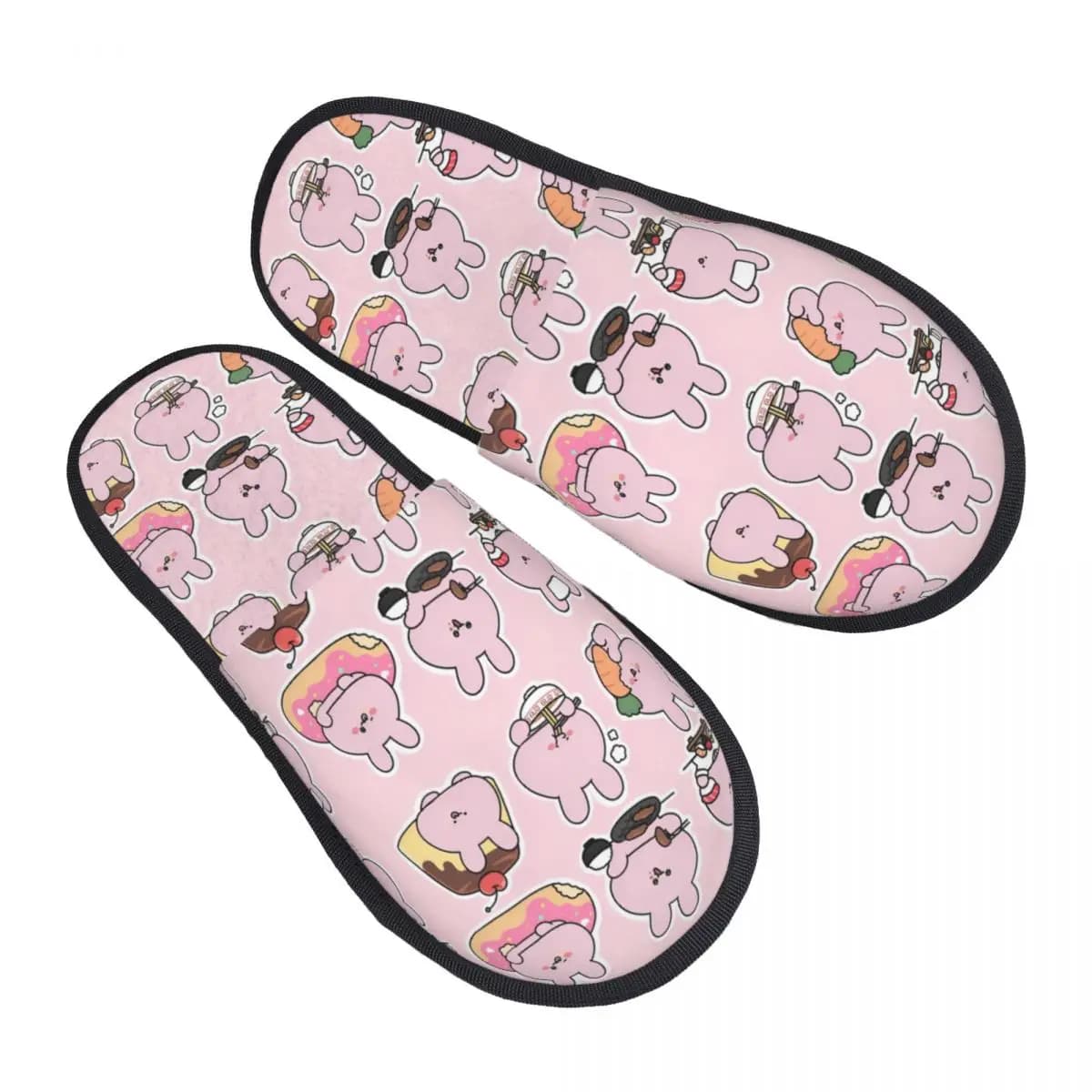 Pantofole personalizzate in memory foam Asamimichan da donna, morbide e calde pantofole da casa con personaggio mascotte