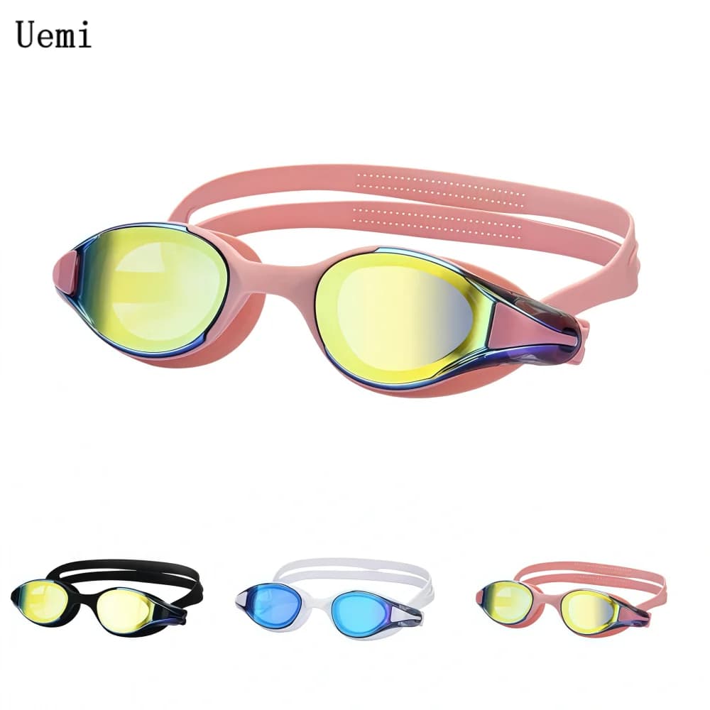 Professional Anti-Fog Swimming Goggles Waterproof Silicone Swim Eyewear with Professional Swim Glasses for Swimming Pool Trainin