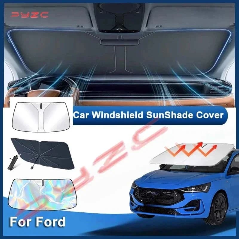 Auto Parts For Ford Puma 2019~2025 2024 2023 Car Front Window Sun Visor Blocks UV Refletive Parasol Sunshade Protector Cover