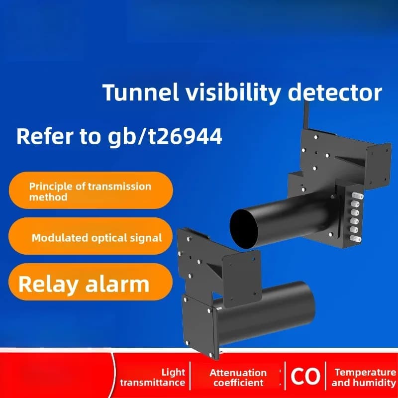 Tunnel Visibility Detector Road 4G Remote Monitoring Transmittance Carbon Monoxide Temperature and Humidity Sensor