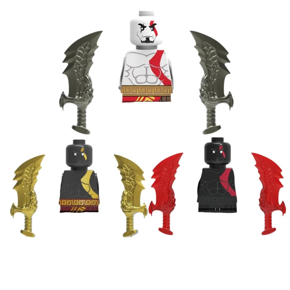 Nuovo gioco God of War Kratos GERALT & CIRI Collezione di figure di costruzione Giocattoli di modello Action Figures