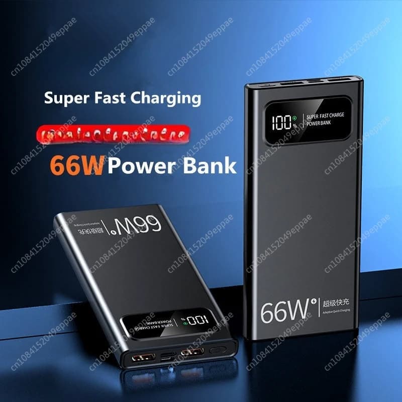 Power Bank 30000mAh 66W Caricabatteria esterno a ricarica super ultra veloce PD 20W PowerBank per iPhone 13 14 Pro