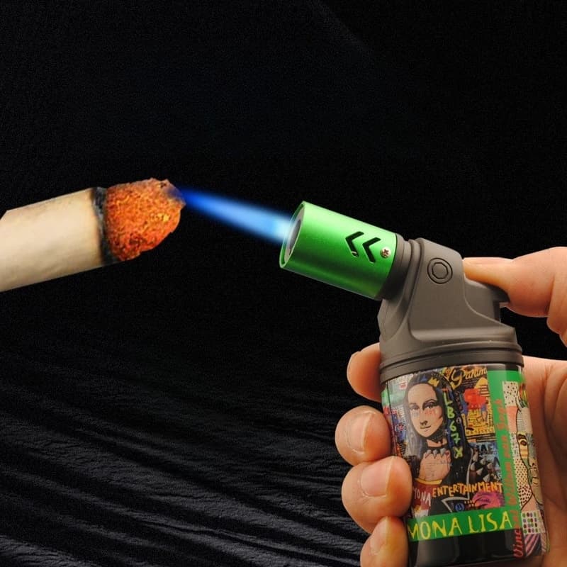 HONEST High Capacity Durable Refillable Lighter Turbo Torch Lighter Welding Windproof Cigar Lighter Cigarette Accessories 2025