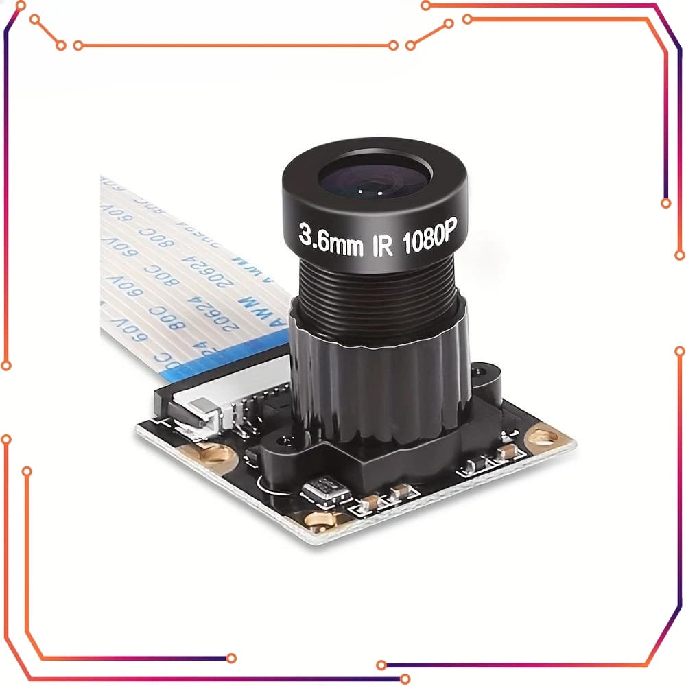 MICROBOT Camera Module for Raspberry Pi 4 B 3 B+ 5MP 1080p OV5647 HD Video Webcam, Compatible with Raspberry Pi 2/3/4 Model B/B+