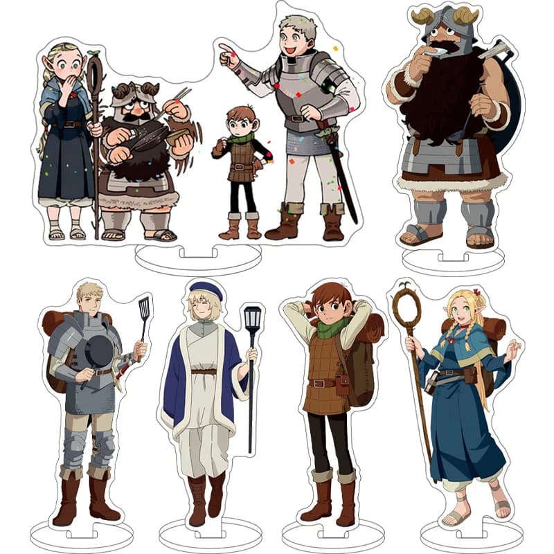 16CM Anime Delicious in Dungeon Figure ‌Faios Touden Marcille Donato Falin Senshi Chilchack Izutsumi Acrylic Stand Cos Ornaments