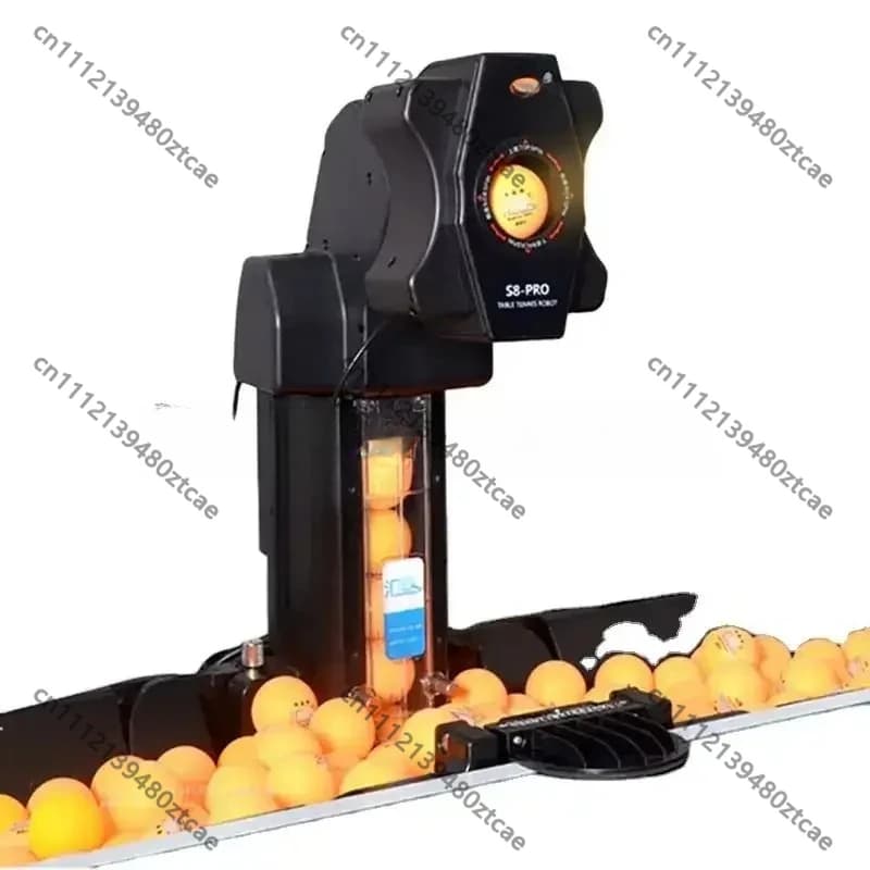 Automatic Table Tennis Serving Robot, Programmable Ping Pong Trainer Machine, Intelligent Ball Launcher for Home Club Training