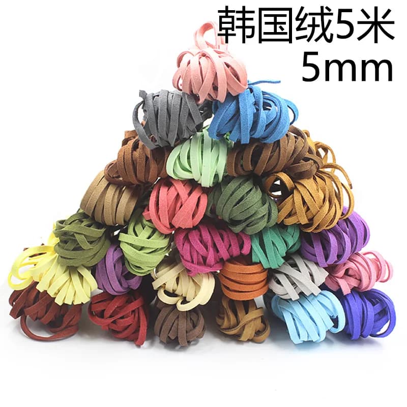 5mm Wide Continuous Jewelry Diy Jewelry Dream Catcher Material Accessories Korean Velvet Suede Rope