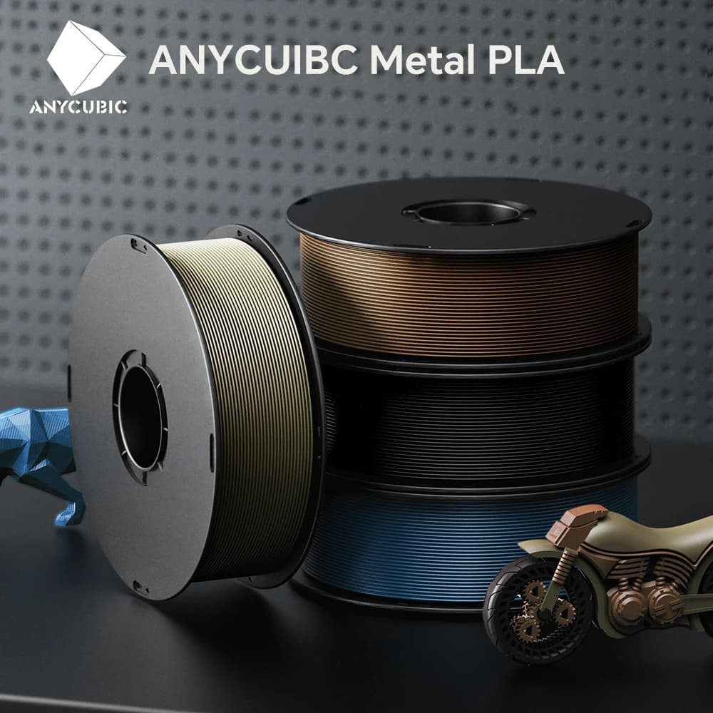 ANYCUBIC 3KG Metal Filament 3D Printer Pla Metal Texture Model Toy Printing Materail 3D Filament for Kobra X Kobra 4 S1C