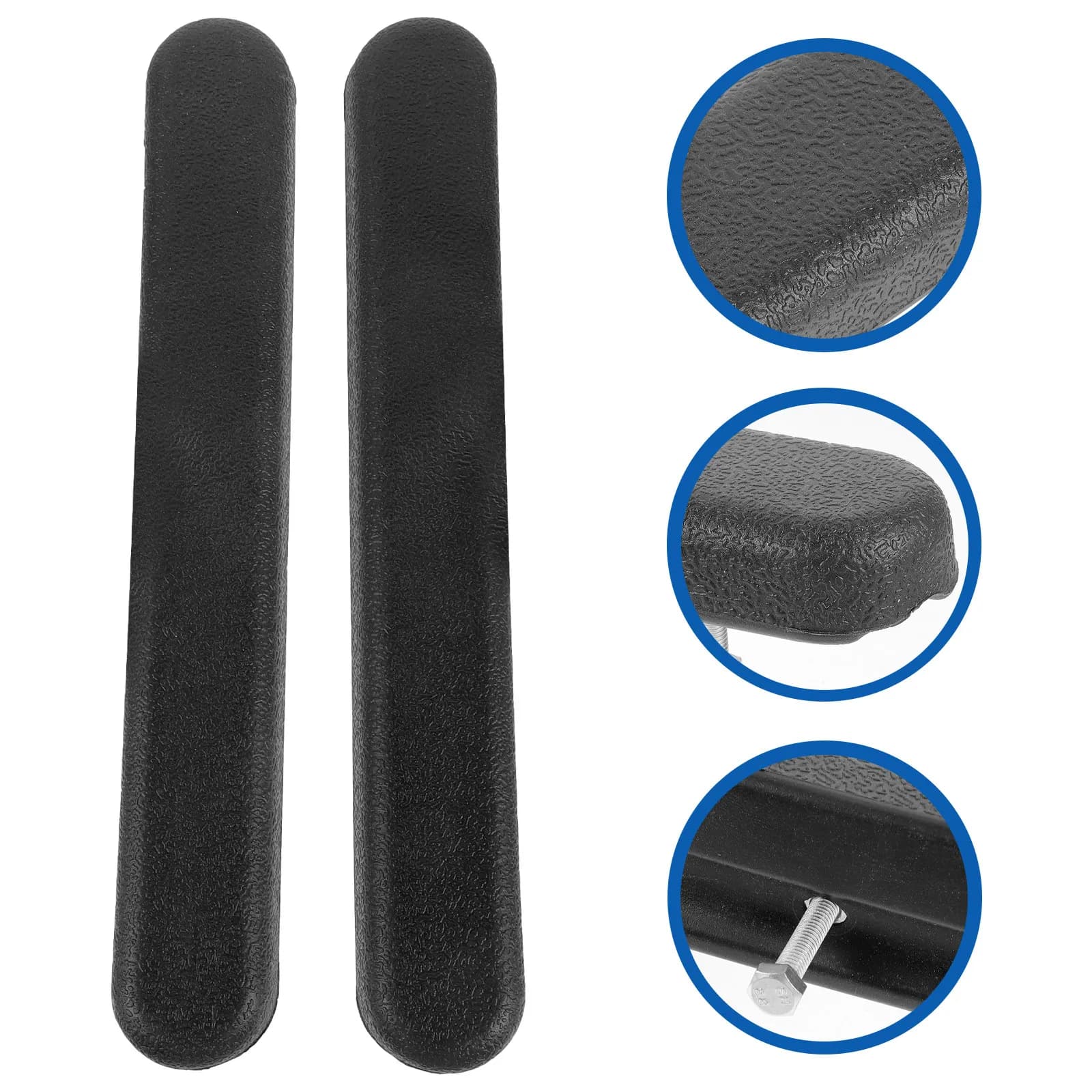 1 Paio di Cuscinetti Antiscivolo per Braccioli Sedia a Rotelle, Coperture Protettive in ABS per Braccioli, Ricambi per Sedie a Rotelle
