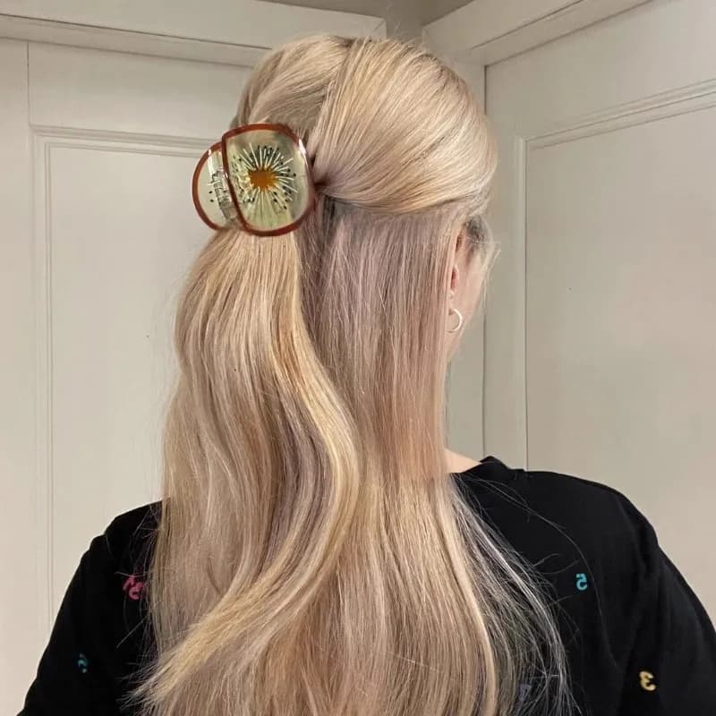 1pc Nuovo divertente afferrare la frutta, fermaglio per capelli Kiwi, capelli a disco sul retro della testa, fermaglio per squalo, copricapo femminile, accessori per capelli