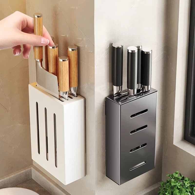 Kitchen Knife Holder, Knife Rastrellier, Wallet Box Without Drilling, Kitchen Knife Holder and Home