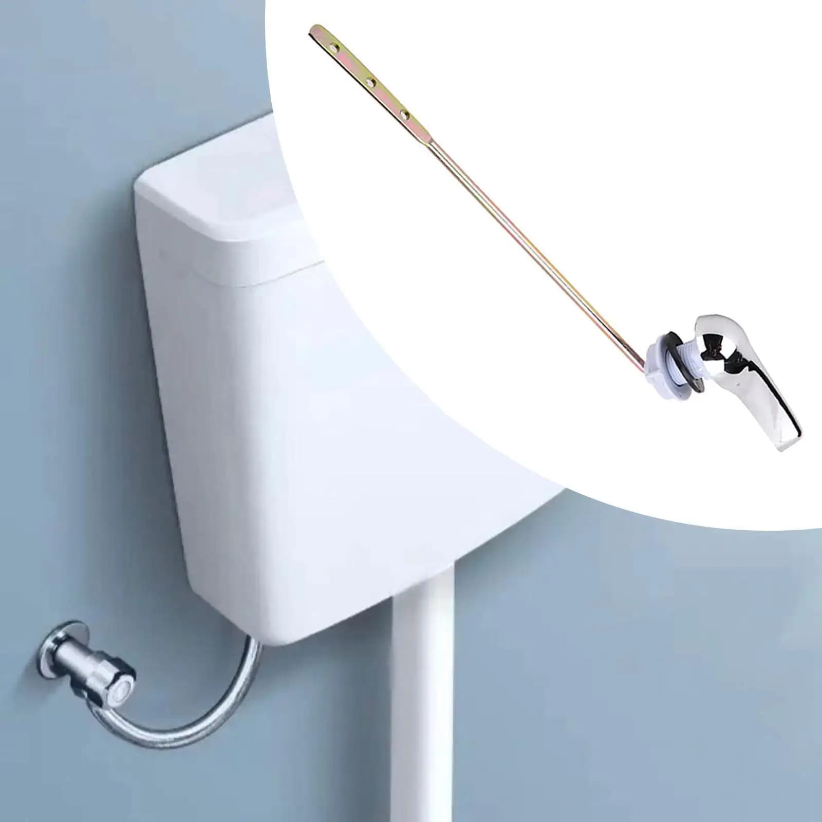 Toilet Flush Lever Replace Parts Single Push Flushing Toilet Tank Handle