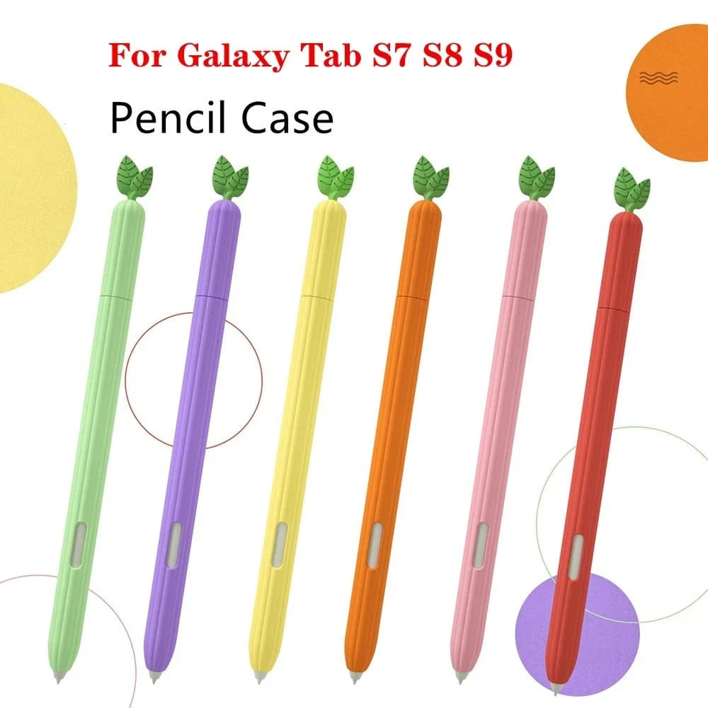 Custodia in silicone per Samsung Galaxy Pencil Tab S7 S8 S9 Custodia protettiva per tablet Touch Pen per Samsung Galaxy S6Lite SPEN Pen Sleeve