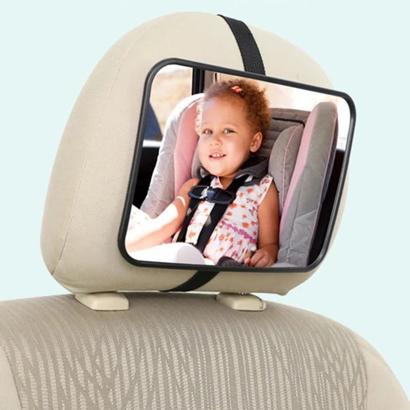 Specchietto per sedile posteriore per auto largo regolabile Seggiolino per bambini/bambino Specchio di sicurezza per auto Monitor Specchio per auto di sicurezza quadrato per interni auto