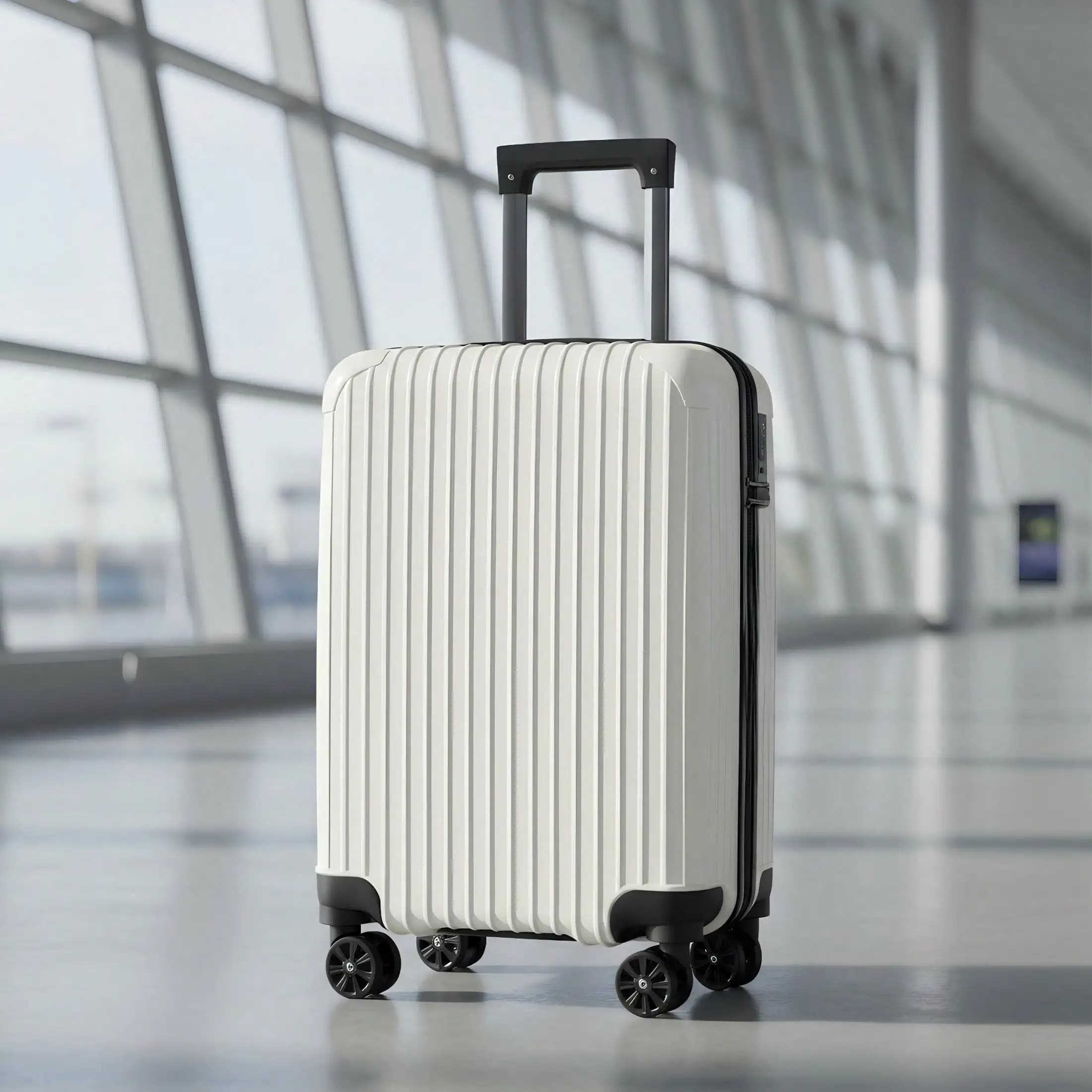 Stripe Style 20-Inch Luggage, Equipped With Swivel Silent Wheels, A Travel Suitcase That Doesn't Require Checking In, A Travel Bag, A Luggage Box, A Travel Bag Set, A Suitcase Combination, A Luggage Set, A Luggage Bag. Luggage Case Trolley Suitcase