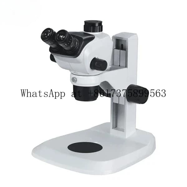 Microscopio Stereo Trinoculare con Zoom AELAB - Microscopio per Ispezione Video 3D con Fibra Ottica