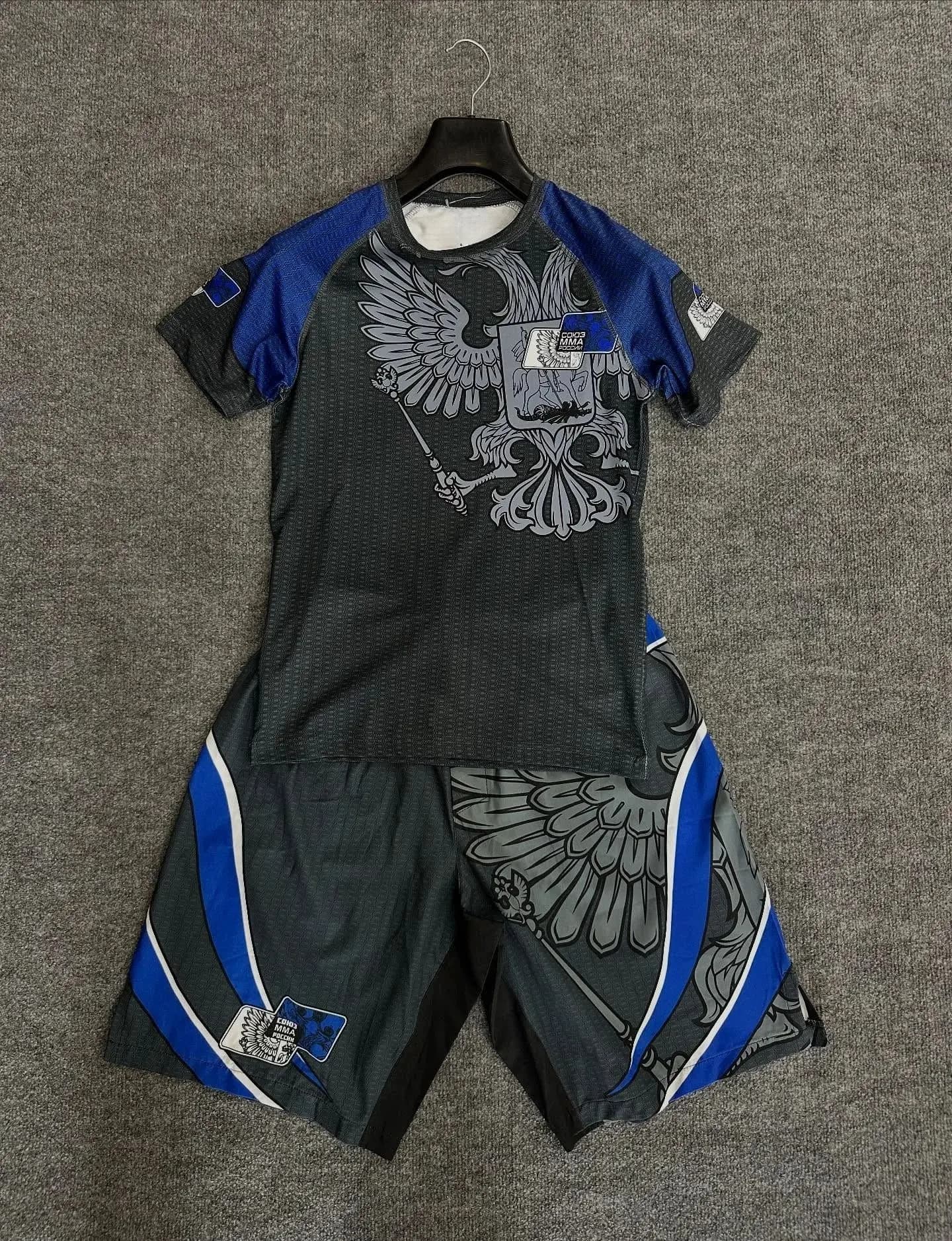 2026 New Manto Jiu Jitsu Sports Suit Men's Black Pink Pattern T-shirt and Shorts Quick Drying BJJ Training Combat Suit