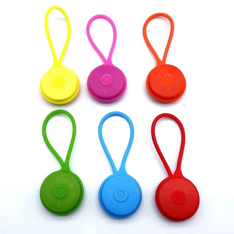 Luci per Zaino da Esterno, Luce di Avvertimento LED in Silicone per Corsa Notturna, Luce a Corda per Campeggio e Ciclismo, Attrezzatura da Viaggio, Strumento di Sicurezza