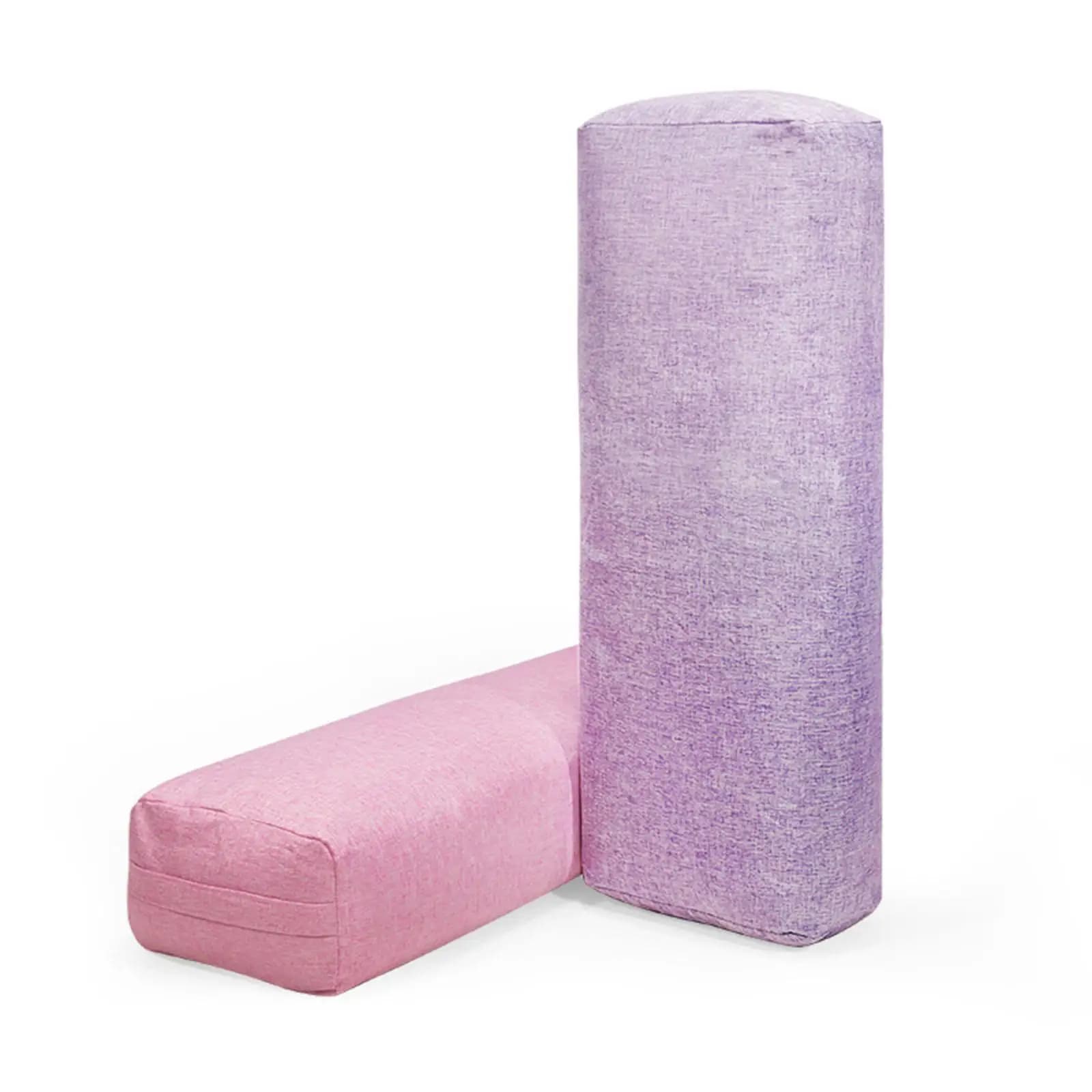 Lightweight Yoga Bolster Pillow Washable Sponge Cushion Balance Props for Stretch Exercise and Meditation