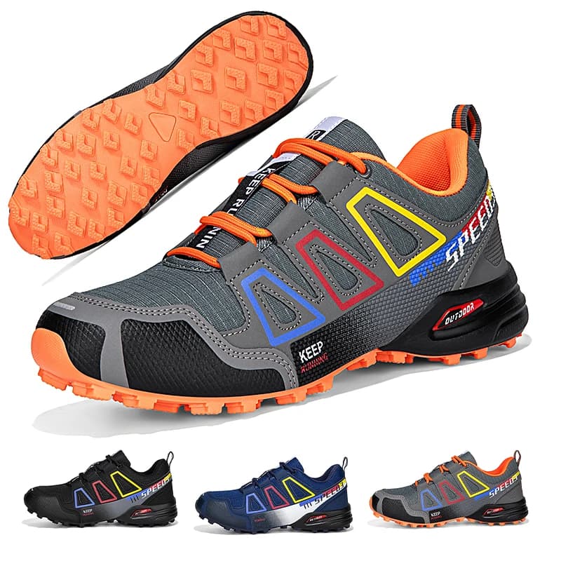 Scarpe da Trekking Impermeabili per Uomo, Resistenti all'Usura, Scarpe da Outdoor in Pelle, Scarpe Tattiche per Escursionismo e Caccia