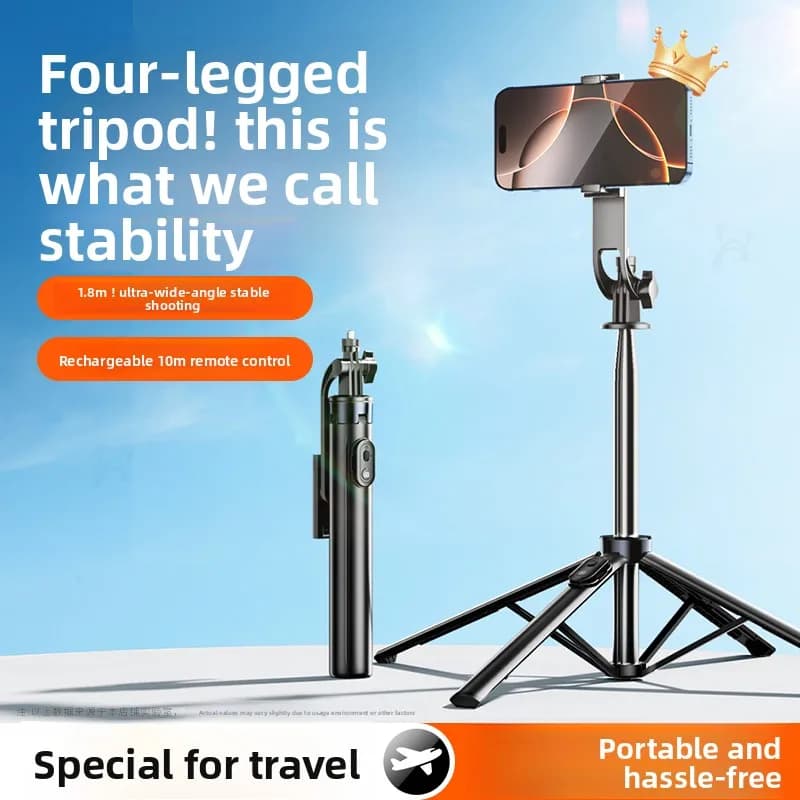 Supporto per streaming live per telefono cellulare, selfie stick, treppiede per riprese di foto e video, attrezzatura dedicata per pavimento o desktop