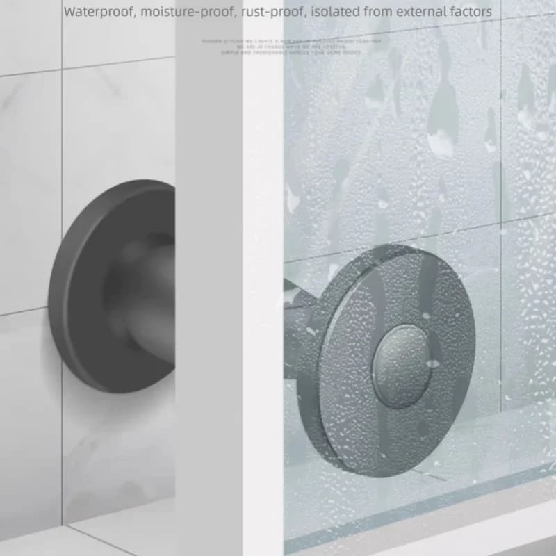 Fermaporta in Silicone a Forte Aspirazione - Supporto Autoadesivo Anti-Collisione per Pavimento e Protezione Murale per Camera da Letto